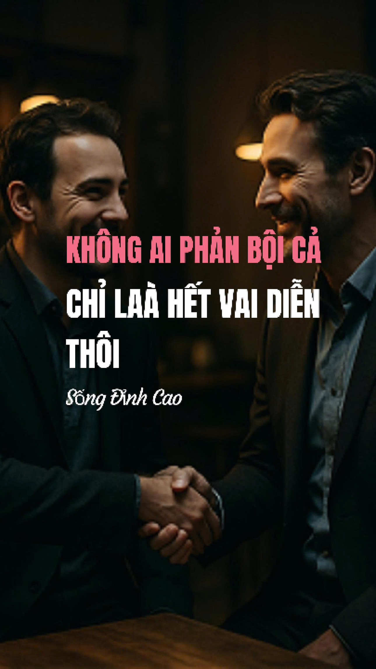 Không ai phản bội mày cả… Họ chỉ hết vai, và trở lại với bản chất thật của họ thôi. Người ta không thay đổi – chỉ là mày đã nhìn nhầm. Ngày xưa họ cười, họ tốt, họ quan tâm – vì khi đó họ còn cần mày. Còn bây giờ, khi không còn lợi ích, họ mới sống đúng như con người thật. Đừng hận, cũng đừng cay. Hãy cảm ơn họ – vì họ lộ mặt sớm, mày đỡ mất thêm thời gian và lòng tin. Thà đau một lần, còn hơn bị lừa mãi. Mất đi người giả tạo, đôi khi lại là cách mày tìm lại chính mình. Cứ bước tiếp, im lặng mà trưởng thành. Bởi vì thành công và bình thản – luôn là cách trả đũa đẹp nhất. #SongDinhCao #SốngĐỉnhCao #TuDuyLanh #GiaTriConNguoi #PhanBoi #TinhBanGiaTao #BanChatConNguoi #TinhNguoi #TruongThanh #TruongThanhHon #TinhThuc #BinhTam #SongKhac #TuDuyTichCuc #TuDuySong #BaiHocCuocSong #SongKhongGianDoi #ThatVaGia #CamXuc #ChuyenDoiBanThan 