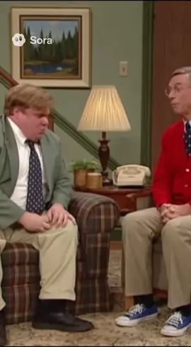 #sora2 #mrrogers hags out with #chrisfarley #fyp lol