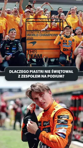 Nie szukajcie sensacji tam gdzie jej nie ma. McLaren wcale nie chciał świętować bez Piastriego. Splot wydarzeń i brak jasnego planu spowodowały, że Norris wpadł na podium, a Piastri nie.  . #formula1 #f1tiktok #mclaren 