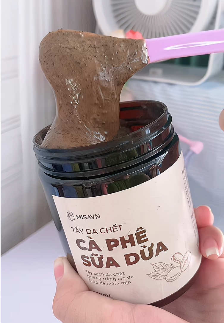 Tẩy Da Chít Cà Phê Sữa Dừaaa ☕️🍼🥥🌴 #misavn #taytebaochetbody #taytebaochet #taydachetbody #taydachet 