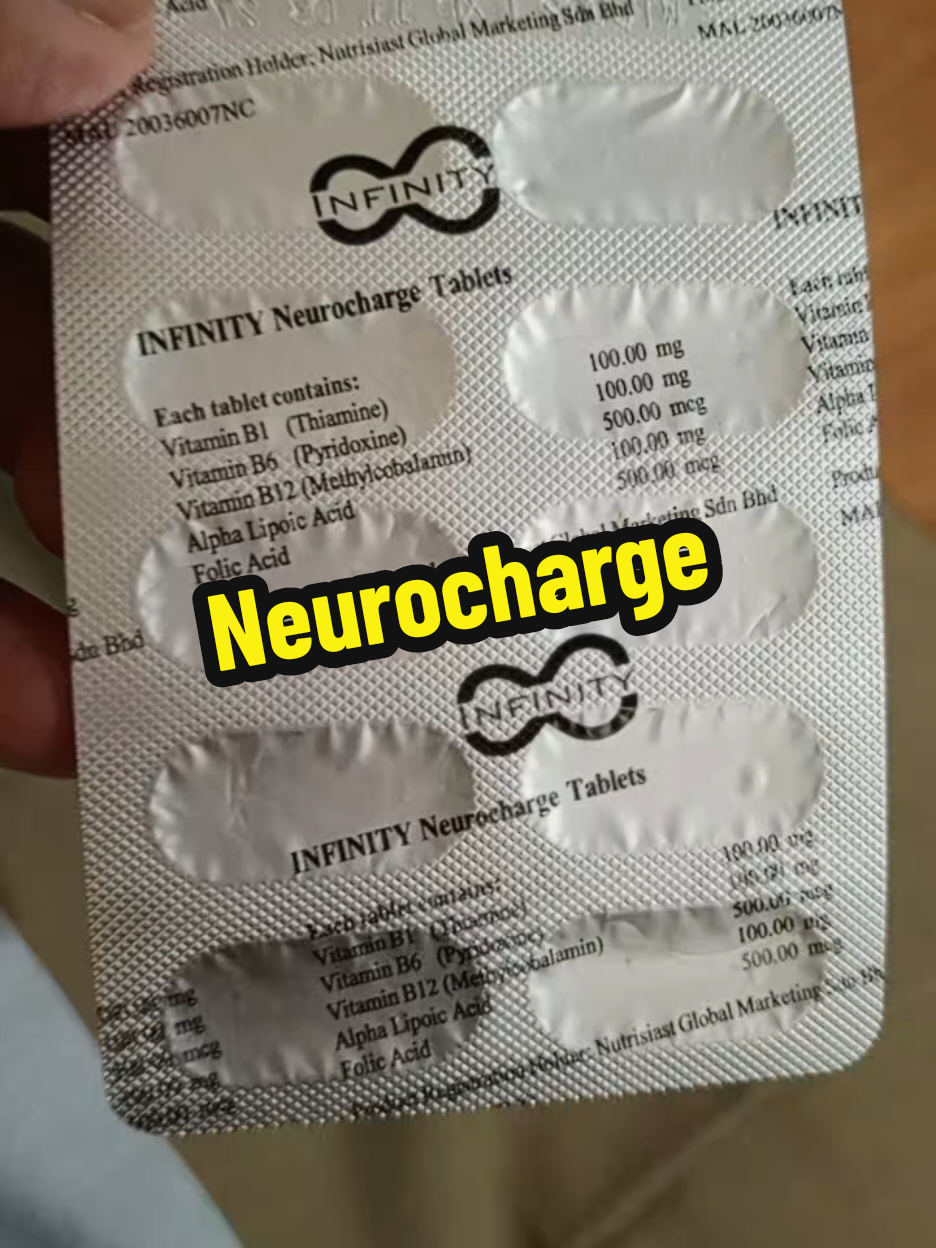 NEUROCHARGE VITAMIN SARAF  #infinity #fyp #neurocharge #saraf #vitamin 