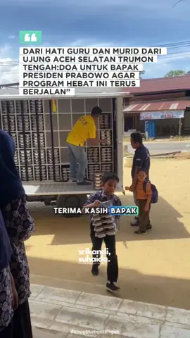 Dari Hati Guru dan Murid Dari Ujung Aceh Selatan Trumon Tengah : Doa untuk Bapak Presiden Prabowo agar Program Hebat Ini Terus Berjalan” #mbg #sppgtrumontengah #acehselatan #prabowo #indonesia🇮🇩 