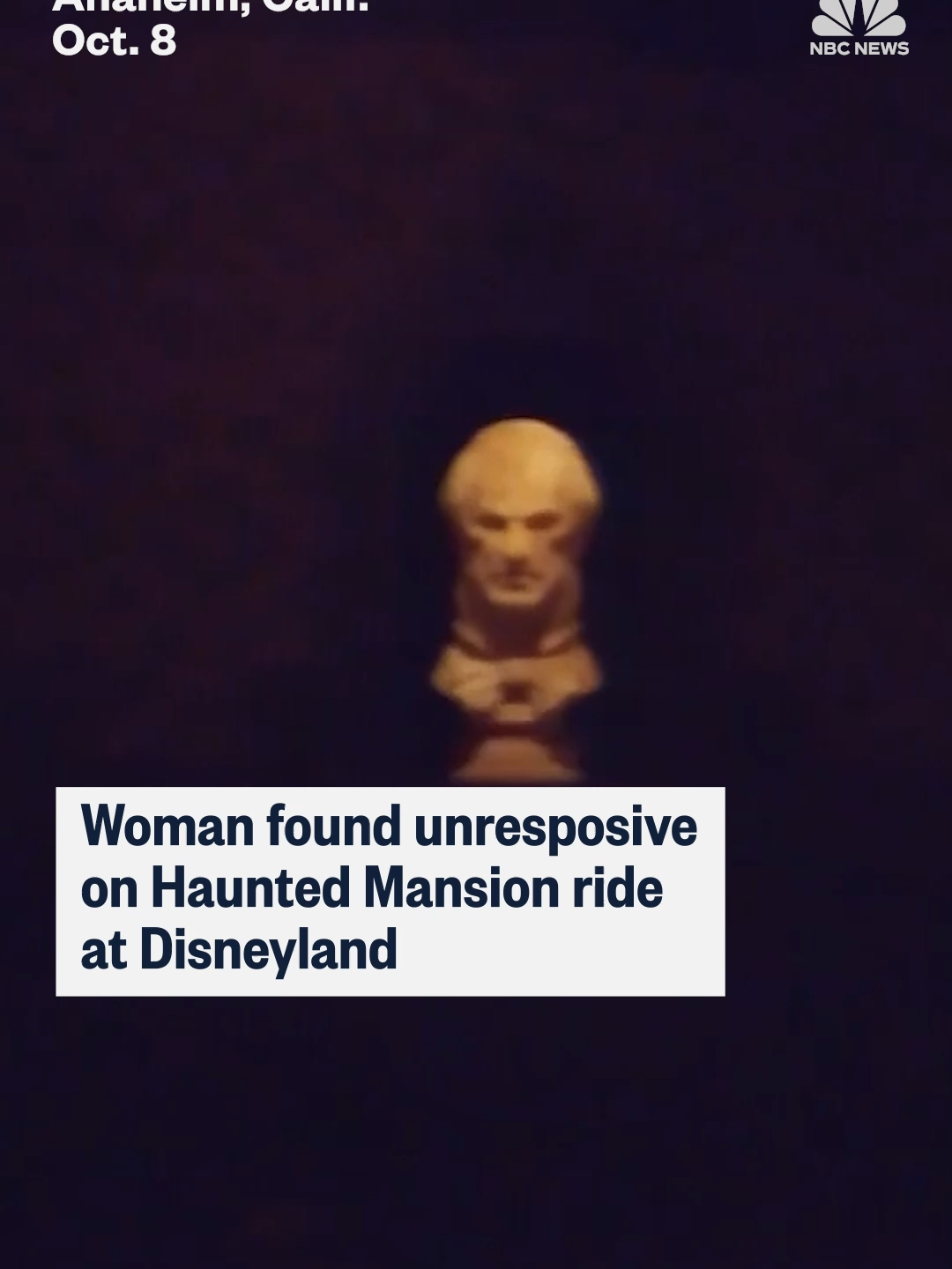 A woman died this week in an apparent medical episode at #Disneyland after she got on the Haunted Mansion ride, a spokesperson for the city of Anaheim, #California, said.