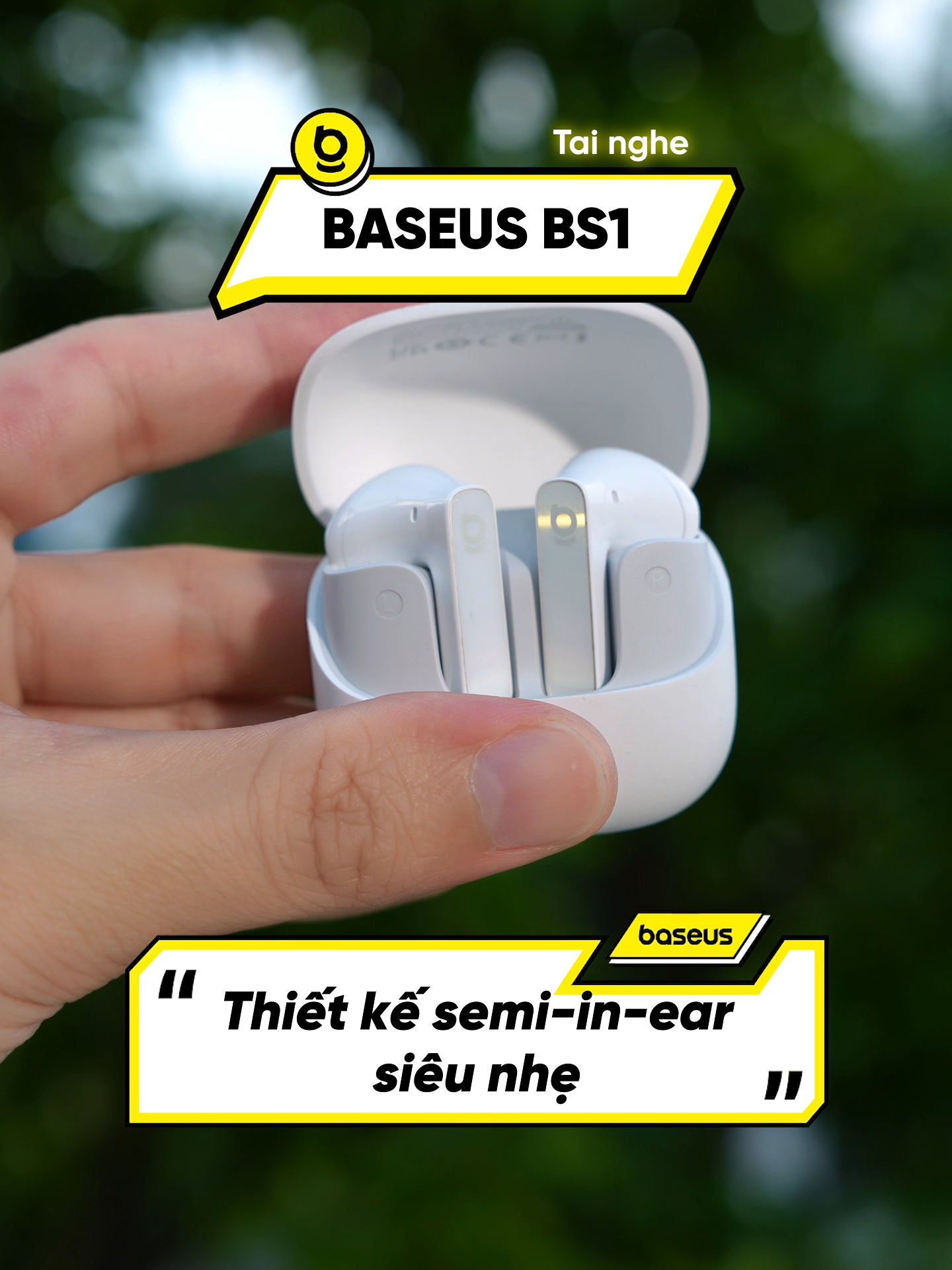 Tai nghe BS1 NC chưa bao giờ ngừng hot của nhà Baseus #baseusvietnammall #Qpow3 #congnghe #xuhuong #viral