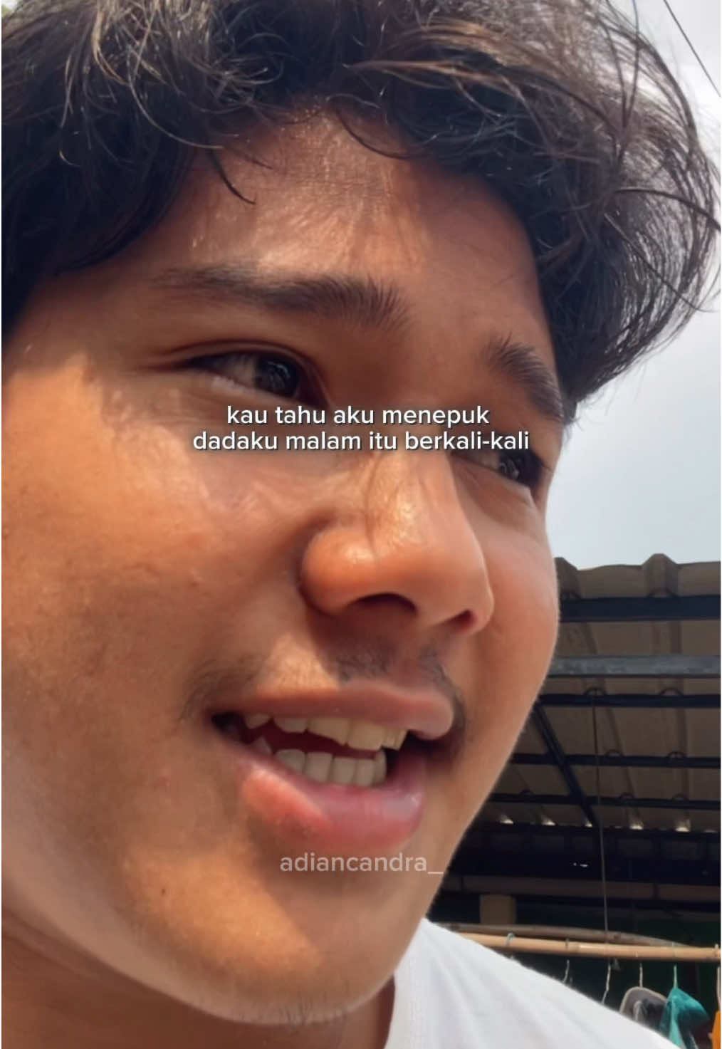 bukan marah atau benci, hanya supaya orang lain tak sempat bertanya