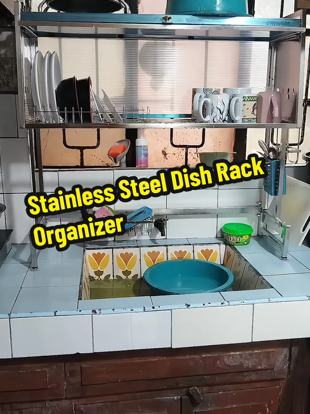 Stainless Steel Dish Rack Organizer #stainlesssteeldishrack #dishrackorganizer #stainlessdishrack 