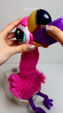 Flamingo Toilet Playset #asmr #toys #review #unboxing #satisfying 