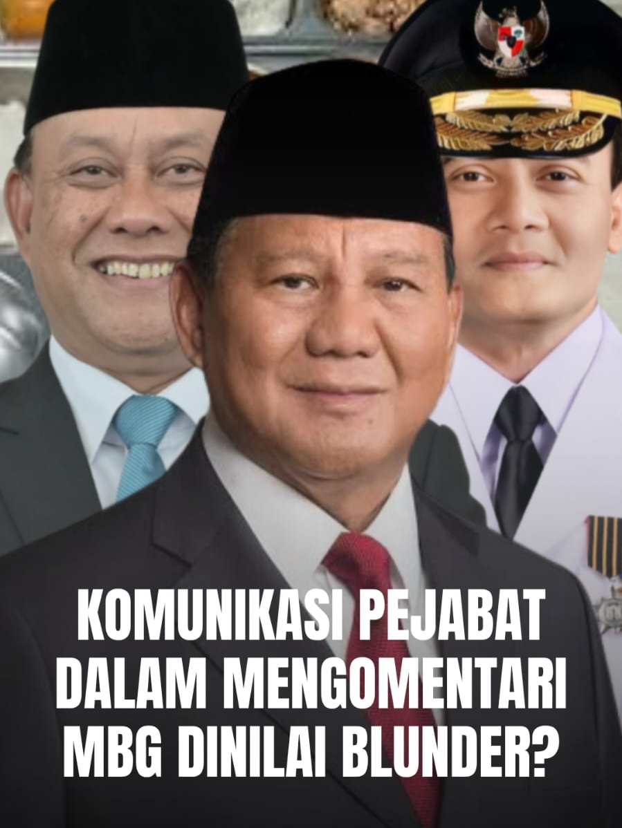 Komunikasi publik para pejabat dalam menanggapi kasus keracunan massal program Makan Bergizi Gratis (MBG) dinilai blunder dan terkesan meremehkan. Misalnya pernyataan Gubernur Jateng Ahmad Luthfi yang mengatakan perut para siswa  ‘kaget’. Dia juga meminta agar masyarakat tidak perlu membesar-besarkan masalah ini. Diketahui kasus keracunan MBG di Jawa Tengah tembus 2.700 kasus per 6 Oktober. Sementara jumlah kasus keracunan MBG se-Indonesia tembus 10.482 kasus berdasarkan data JPPI per 4 Oktober.  Pada 1 Oktober, Kepala Badan Gizi Nasional (BGN) Dadan Hindayana menyebut jumlah kasus keracunan yang terjadi masih dalam batas wajar. Sebelumnya pada 29 September, Presiden Prabowo mengatakan bahwa jumlah penerima manfaat MBG jauh lebih banyak dibandingkan jumlah korban keracunan. Kasus keracunan MBG hanya 0,00017 persen dibandingkan jumlah penerima MBG. Sementara Anggota DPR dari PDIP Edy Wuryanto mengatakan, keracunan MBG tak bisa dibandingkan dengan statistik. Dia menyuruh para petinggi BGN untuk lebih empati dalam menyampaikan komunikasi publik. Jangan membuat pernyataan yang melukai hati masyarakat.  Menko Polhukam Mahfud MD yang cucu-cucunya juga menjadi korban keracunan MBG mengatakan bahwa keselamatan atau nyawa anak-anak tidak bisa dipandang hanya sebagai angka statistik seperti kata Presiden Prabowo. Pertanyaannya, seperti apa komunikasi yang tepat yang harus disampaikan pemerintah? Pakar Ilmu Komunikasi, Dr. Abdul Rahman menilai, komunikasi publik para pejabat harus diperbaiki. Para pejabat seharusnya lebih empati dalam menyampaikan suatu hal yang menyangkut dengan nyawa manusia. Dia juga berharap, para pejabat bisa menganggap diri mereka setara dengan anak-anak yang menerima MBG. Sehingga tak akan muncul lagi pernyataan yang terkesan meremehkan jumlah korban.