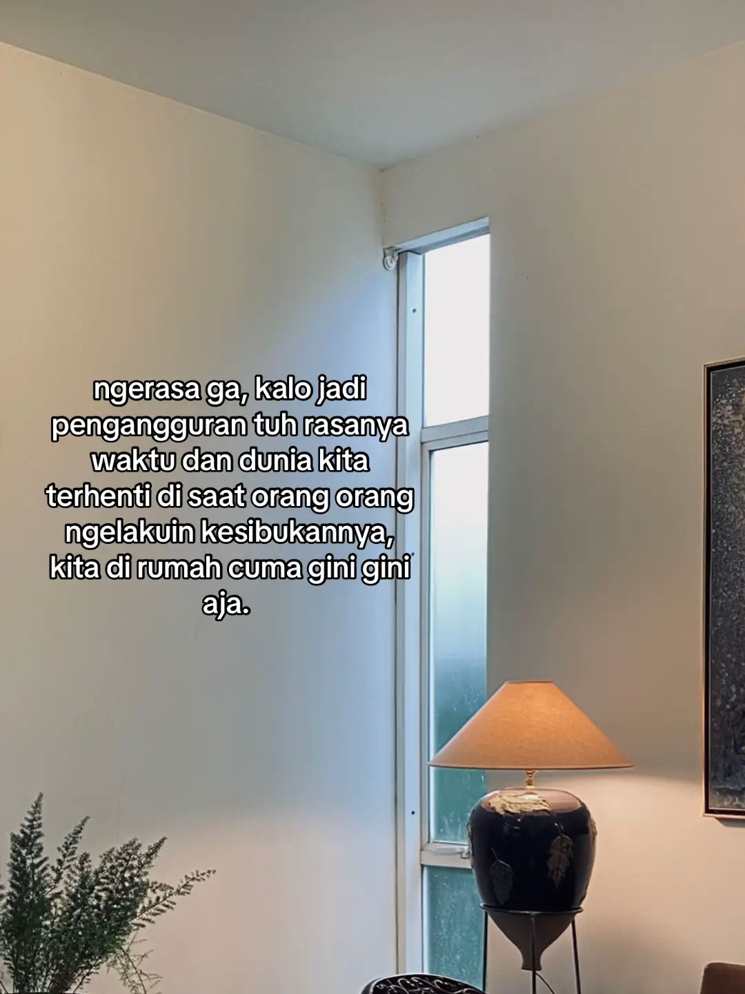 sebenernya ak punya kerjaan dirumah tp rasanya ttp beda karna kurang interaksi sama manusia secara langsung🧎🏼‍♂️‍➡️