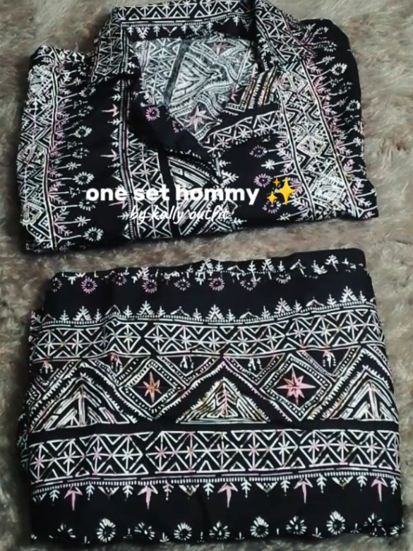 Rekomendasi one set hommy ✨ #oneset #kallyoutfit #fyp 