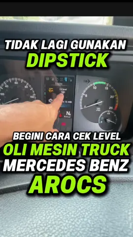 Membalas @Anak Petani🌴 truk mercedes benz arocs tidak menggunakan dipstick oil engine.