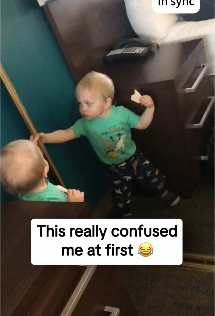 Twins in sync 🥳😂#baby#twin#syncedup #funny #cute #kids 