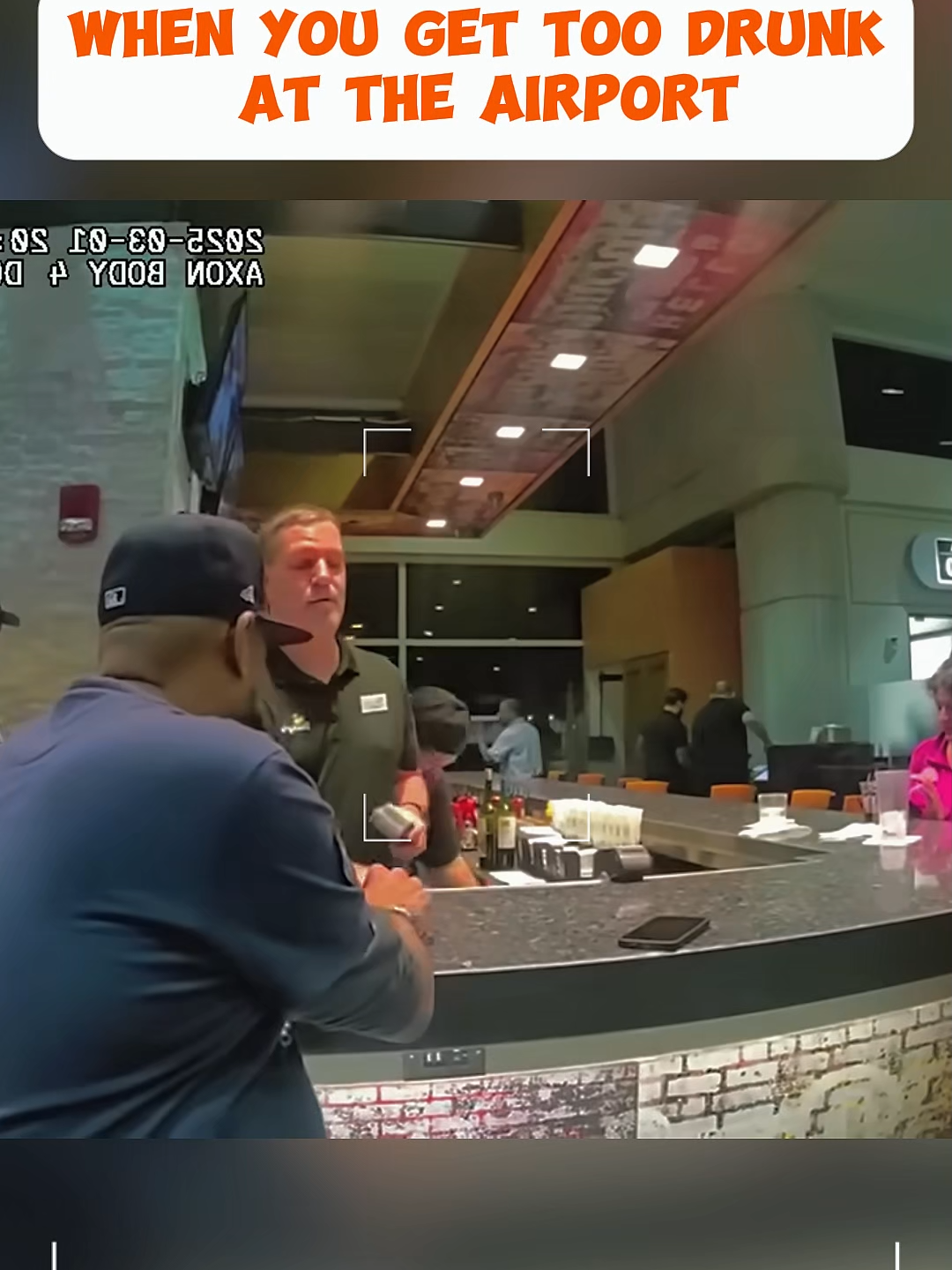 When You Get Too Drunk At The Airport #fyp #cop #Drunk #Airport