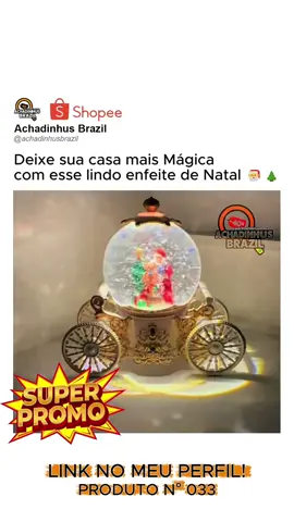Gostou né?! Comente que envio o LlNK! 🧡😍 ----- 👉 Segue o perfil @achadinhusbrazil e não perde nenhum achadinho incrível 👀✅ 👉 Entre no nosso grupo secreto e descubra promoções exclusivas, link na BIO 🧡🤩 #achadosbaratosparacasa #achadosdaShopee #promoçõesparacasa #natal #decoracaodenatal    