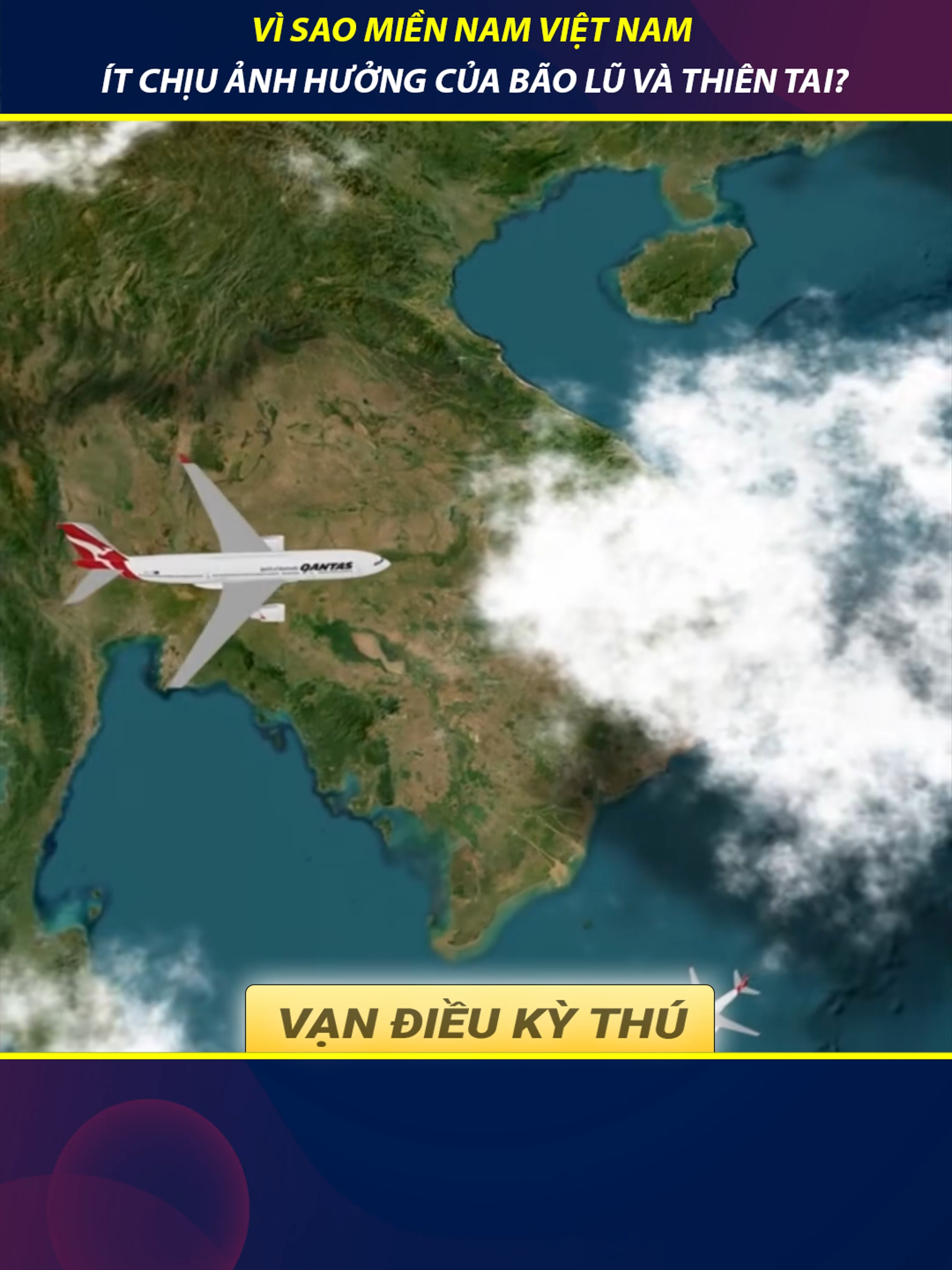 Vì sao miền Nam Việt Nam ít chịu ảnh hưởng từ thiên tai? #thiennhien #viral #kythu #vietnam