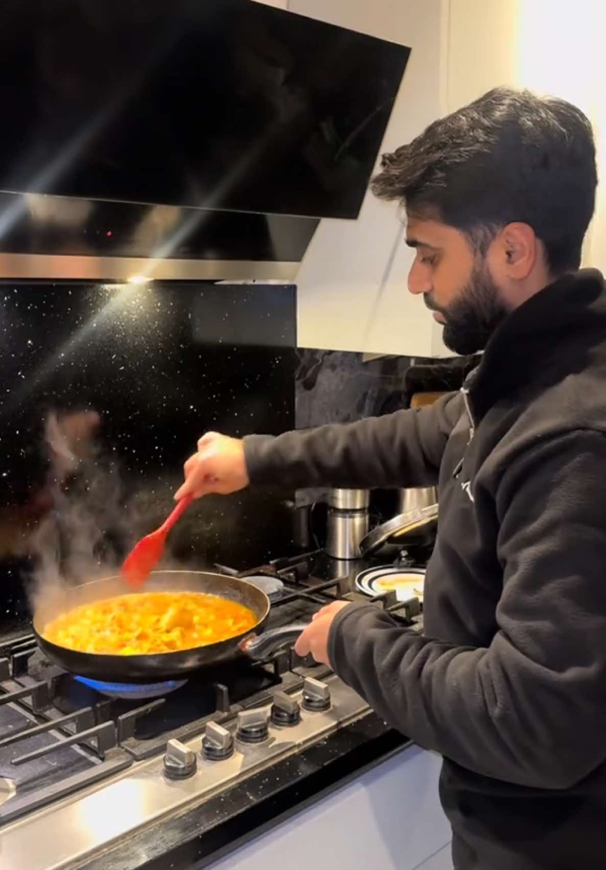 Ojri Recipe 🐄🔥  (No offence please! 😅 If you don’t like ojri, simply don’t watch this video 🙈) Ingredients: 	•	1 kg cleaned ojri 	•	3 medium onions (chopped) 	•	3 medium tomatoes (chopped) 	•	4–5 green chillies 	•	6–7 garlic cloves 	•	1½ inch piece of ginger (chopped) 	•	1 tbsp salt (adjust to taste) 	•	1 tbsp red chilli powder 	•	1 tbsp coriander powder 	•	½ tbsp garam masala 	•	½ tbsp chilli flakes        .      1/2 tbsp turmeric powder  	•	1 tbsp zeera (cumin seeds) 	•	2 cups water 	•	½ cup oil 	•	2 tbsp yogurt 	•	1 tbsp dry methi (fenugreek leaves) 	•	Fresh coriander (for garnish) 	•	Green chillies (for garnish) ⸻ Method: 	•	First, clean the ojri properly — my brother did the cleaning and honestly, he did a great job 🤣 	•	In a pressure cooker, add ojri, chopped onions, tomatoes, green chillies, garlic, and ginger. 	•	Add salt, red chilli powder, coriander powder, garam masala, chilli flakes, and zeera. 	•	Pour in 2 cups of water and pressure cook for about 20 minutes until the ojri becomes tender. 	•	In a separate pan, heat oil and add the cooked ojri. 	•	Fry on medium flame until the ojri starts to dry and the oil separates. 	•	Add yogurt and dry methi, then fry again until the masala blends well and coats the ojri. 	•	Garnish with fresh coriander and sliced green chillies. 	•	Serve hot and enjoy this spicy, flavorful dish! 🌿🔥 #ojrirecipe #tiktokuk #foryou #foryoupage #desirecipe 