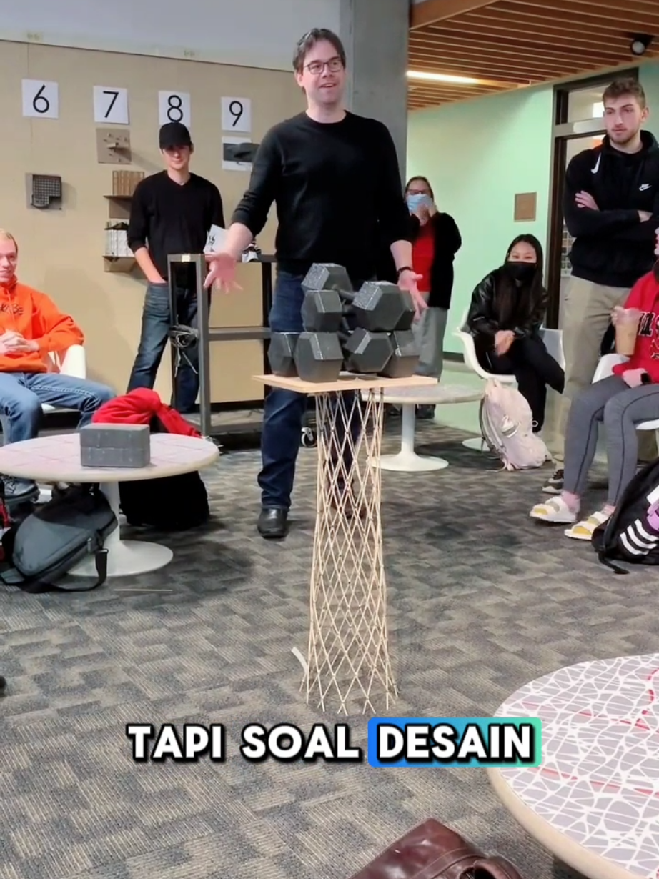 hanya satu menara yang bisa menahan beban 40 kg #challenge #stikkayu #vidioviral #trending #fyppppppppppppppppppppppp 