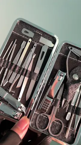 Bộ dụng cụ cắt tỉa móng tay gồm 19 món tiện lợi #catmongtay #dungcutienich #xuhuong #viral #fyp 