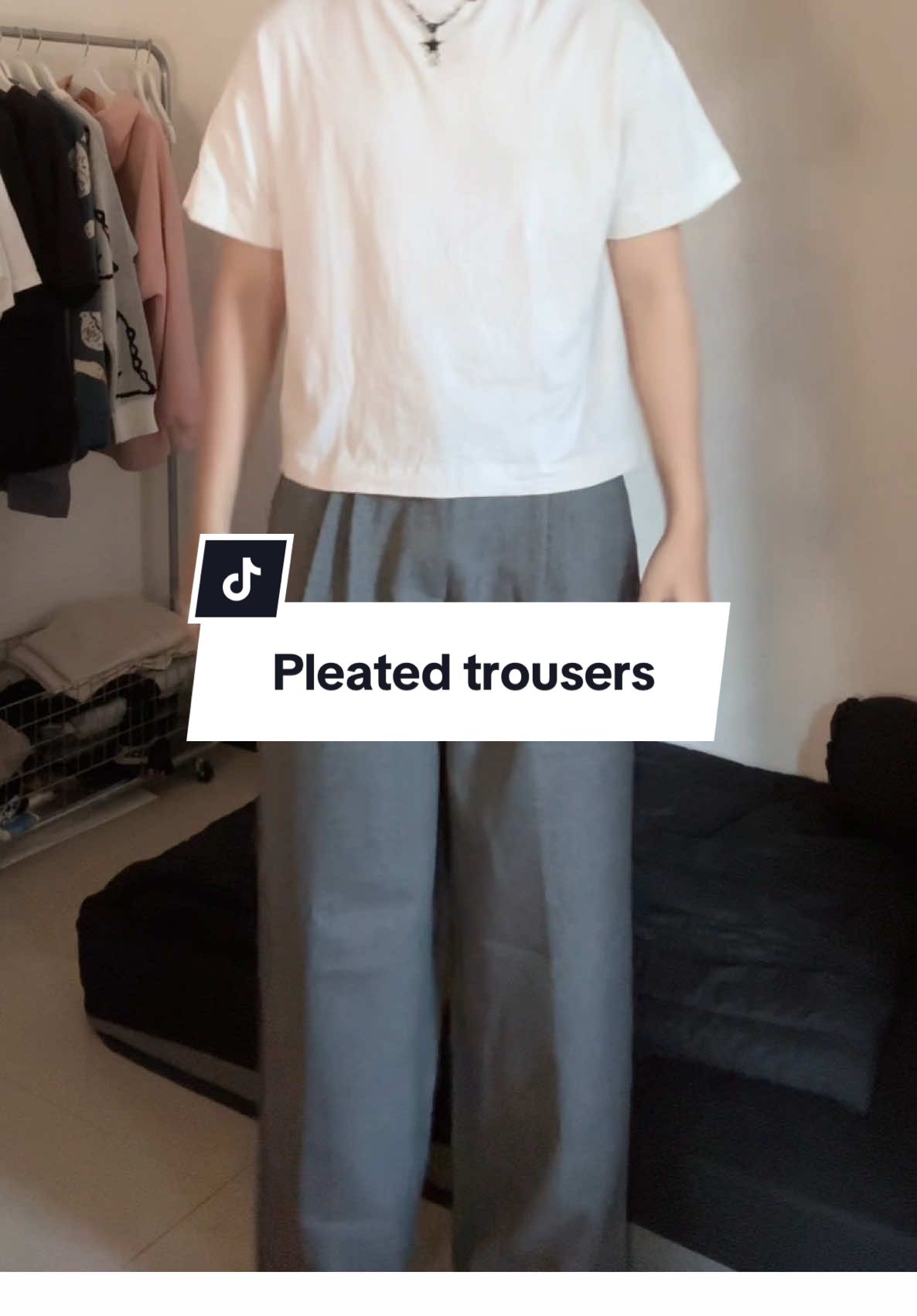 Pleated trousers
