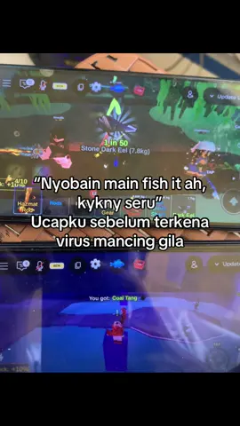 Selagi secret itu belum ku temukan, virus mancing gila ini gaakan hilang2😭 #fyp #roblox #fishit #jokifishit #4u 