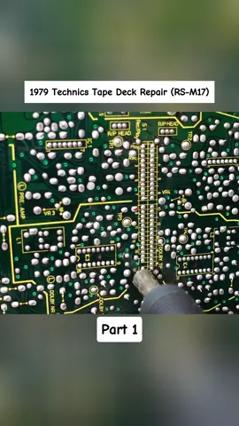 1979 Technics Tape Deck Repair (RS M17) #restoration #mark #repair 