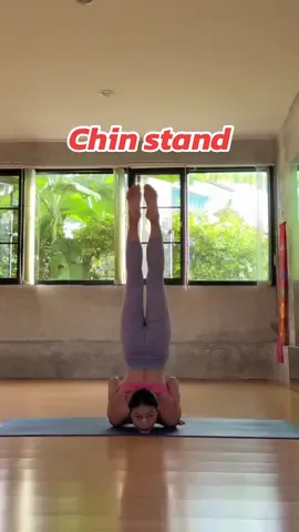 Chin stand #yoga #chinstand #whansoul #ครูโยคะ #เทรนเนอร์ 