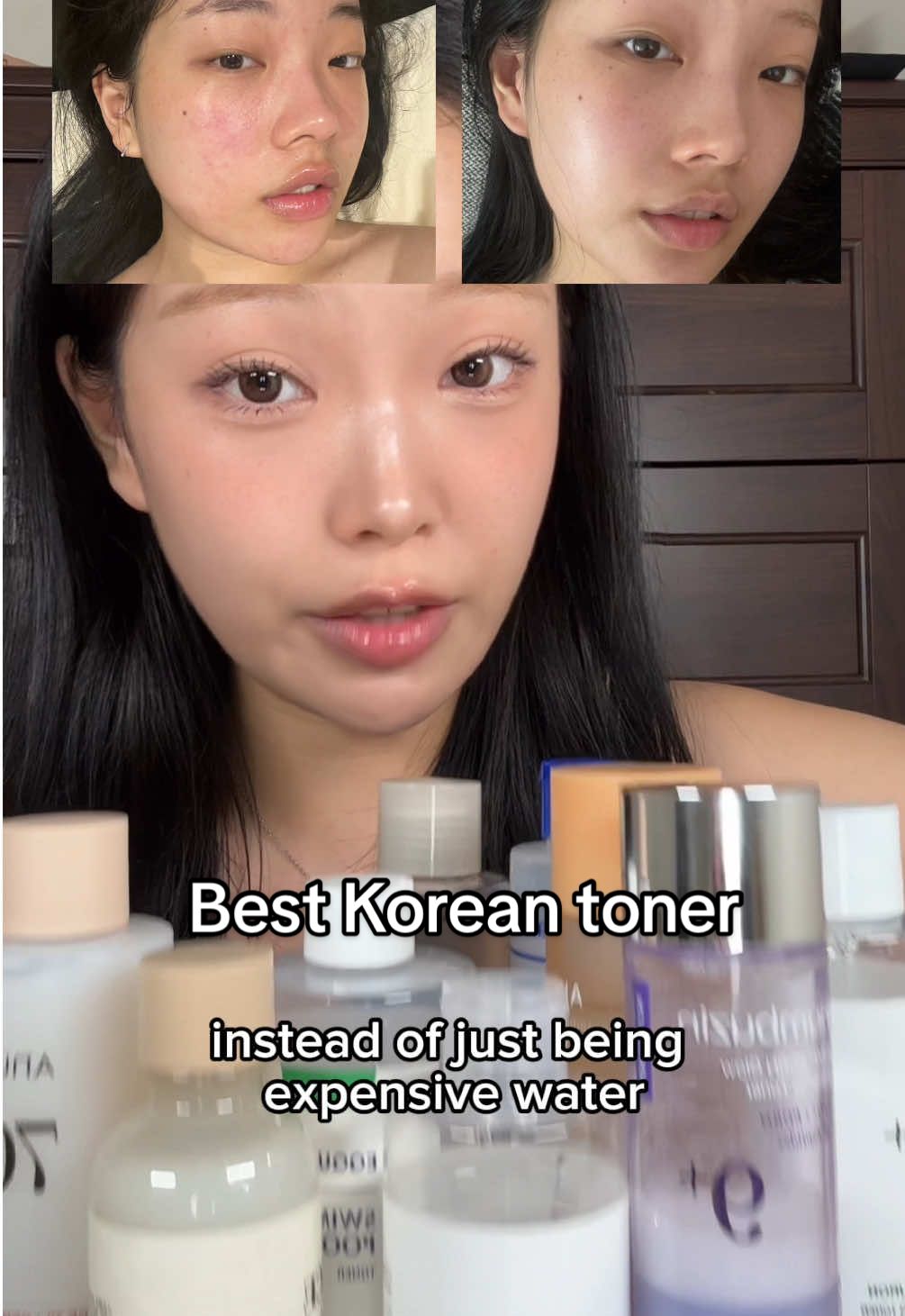 best Korean toner that actually works!! Watch this to find one for your skin type! @numbuzin_global no.9 nad glow toner @EQQUALBERRY swimming pool toner @Abib Cosmetics glutathione toner @SOME BY MI US miracle toner #toner #koreanskincare #kbeauty #glassskin #numbuzin 