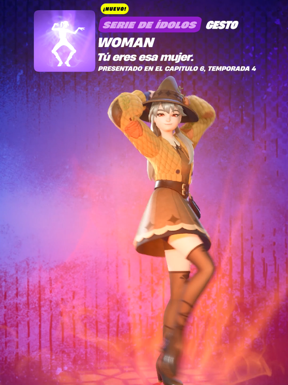 NUEVO GESTO【Woman】#dojacat #fortnite #fortniteclips #fortnitechapter6 #fortniteseason4 
