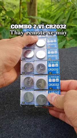 Combo 2 vỉ pin CR2032 thay remote xe máy #pincr2032 #pinchiakhoaxemay #remote #xemay 