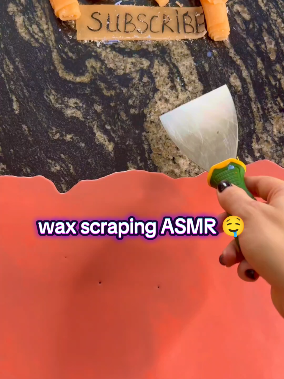 wax scraping ASMR,full cleaning wax peeling  #waxscraping #satisfyingasmr #oddlysatisfying #asmr #relaxing 