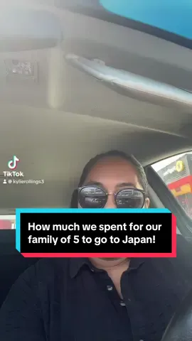 Here is the total cost of what we spent for our trip to Japan. Family of 5 for 11 days 