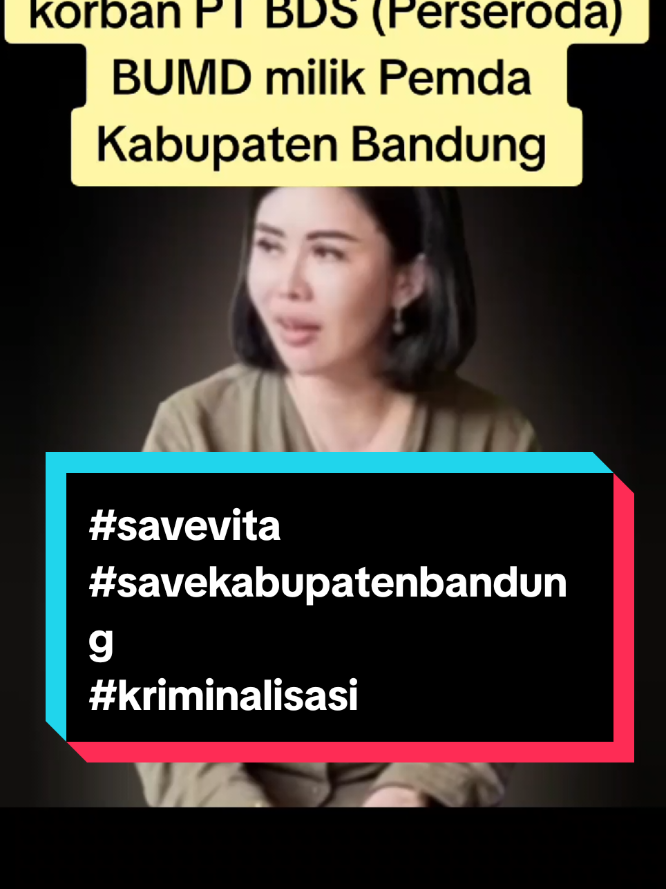 TERLALU GIAT MEMBONGKAR DUGAAN PENIPUAN, PENIPUAN DAN DUGAAN KORUPSI DI KABUPATEN BANDUNG...KINI VITA MENDEKAM. #savevita #savekabupatenbandung #kriminalisasi #bupatibandung #trending @Kang Dedi Mulyadi Official @stburhanuddin @Lembur Pakuan chanel @Haji Mumu 