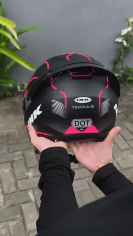 Helm Ink terra 2 Black Fuxia #promomakan1010 #helmmurahsni #helmetloverindonesia #inkterra2 #helmink 