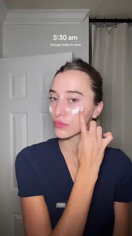 let’s get ready for work 🥱 #thursday #grwm #nurse #morningroutine #skincare 
