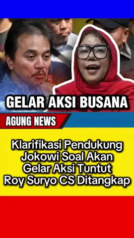 Diana klarifikasi soal akan gelar aksi 6us4n4 dalam untuk menuntut Roy Suryo CS dit4ngk4p.