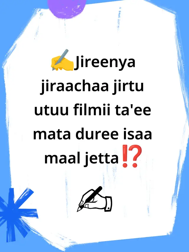 ####### yaada keessan kennadha