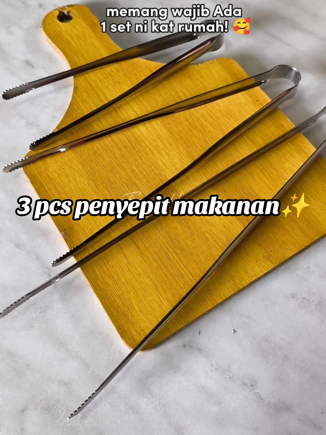 Benda paling function ada kat dapur! 😍 #penyepitmakanan #stainlesssteel #penyepit 