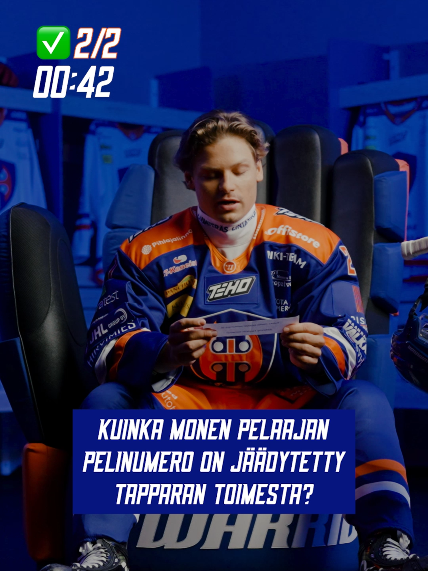 Warrior–tietovisa | Aleksi Matinmikko Aika-alkaa-nyt! Warriorin tarjoamassa tietovisassa pelaajat vastaavat Tapparaa, Tamperetta tai joukkuetta koskeviin kysymyksiin – kuka tietää eniten? 👀 #Tappara #Tampere #Liiga #Jääkiekko #NokiaArena