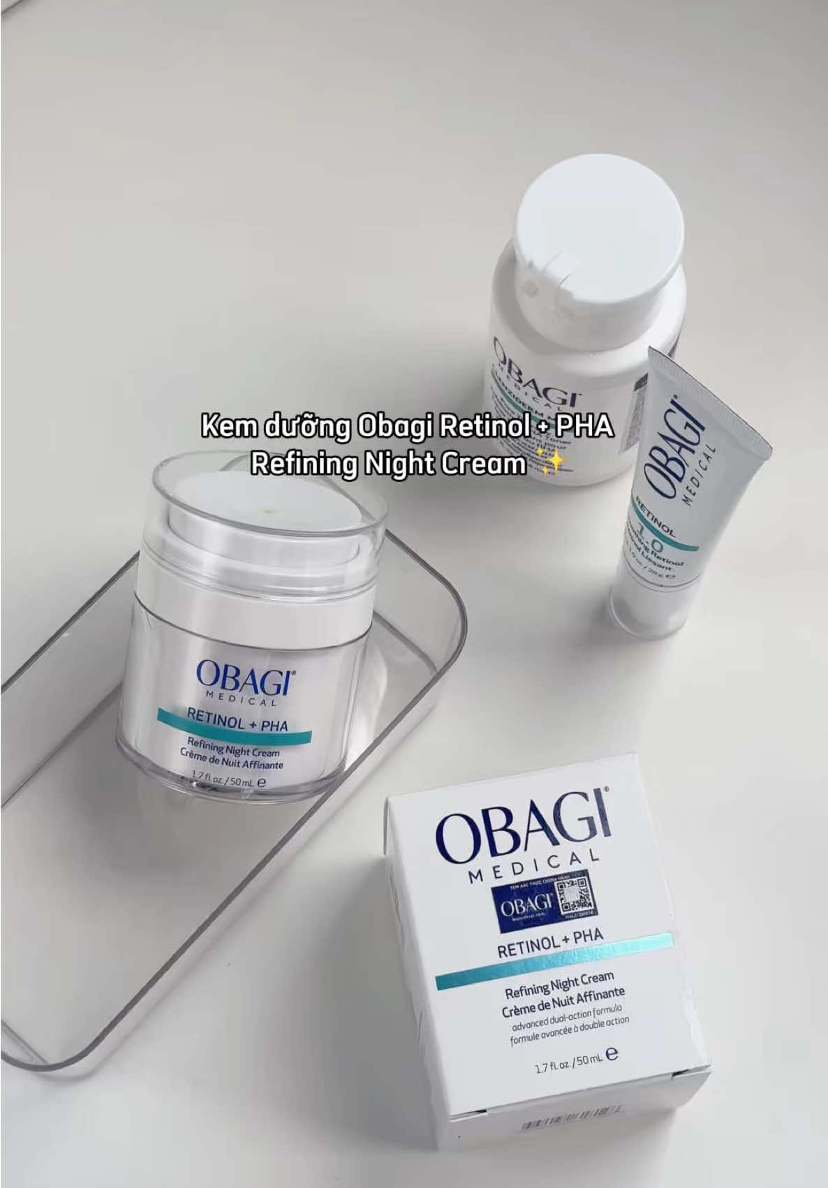 Obagi có kem dưỡng Retinol mới 😎🫶 #ObagimedicalVietnam #kynguyenmoi #ObagiRetinolPHA #dakhochieu #reviewlamdep 