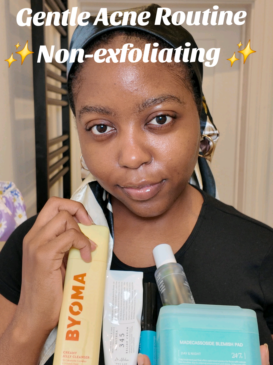 Gentle acne skincare routine  ✨ non-exfoliating ✨  My skin type: oily dehydrated skin  @byoma creamy jelly cleanser  @MEDIHEAL Global Blemish Pads  @CLIMAX  the real noni energy ampoule  @belif uk  aqua bomb eye gel  @Dr.Althea  345 relief cream  #acneskincare #skincaretips #acneroutine #clearskin #koreanskincare 