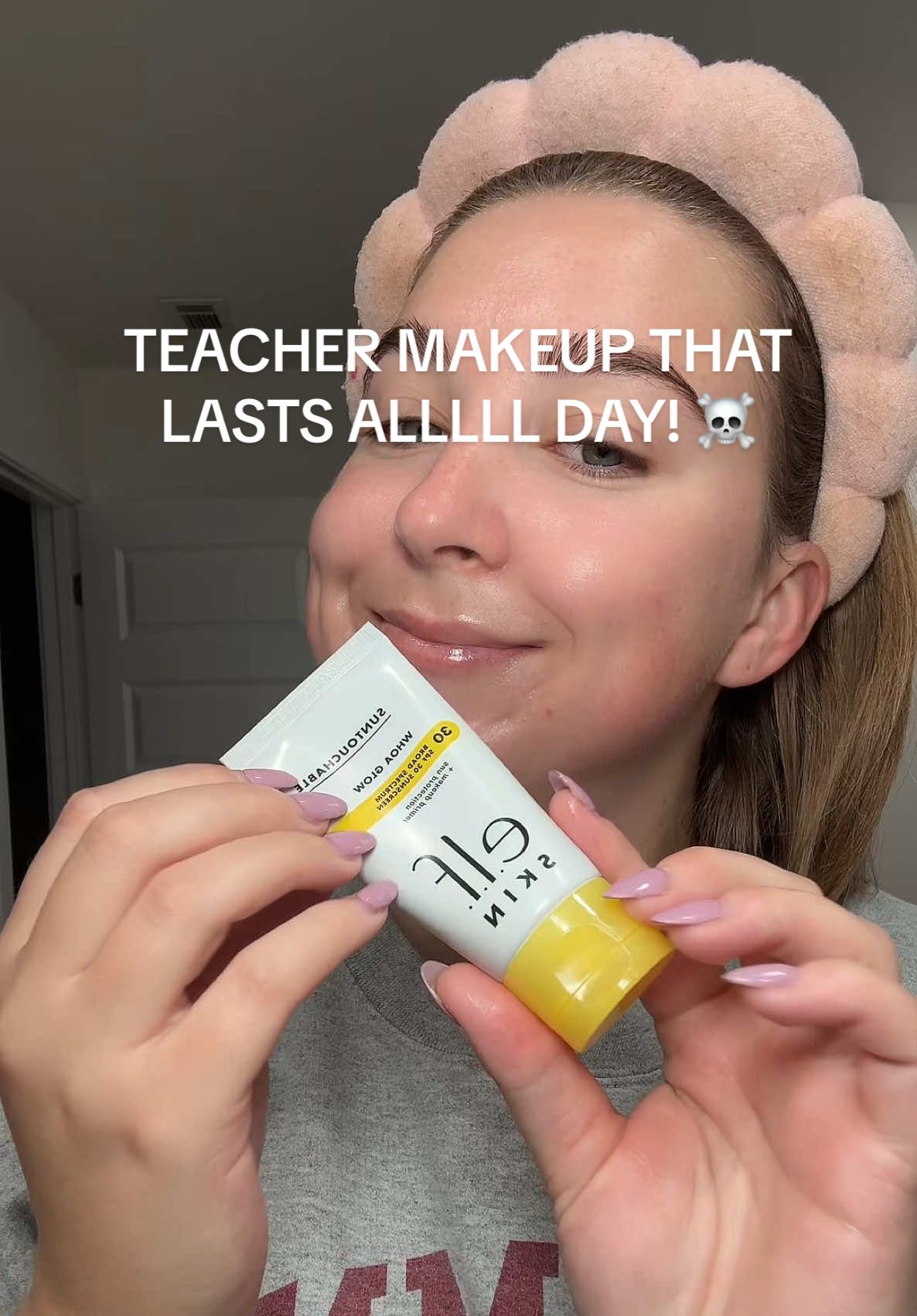teacher makeup routine that lasts allll day!!! #teacherstyle #grwmmakeup #fyp #teachertok #OOTD 