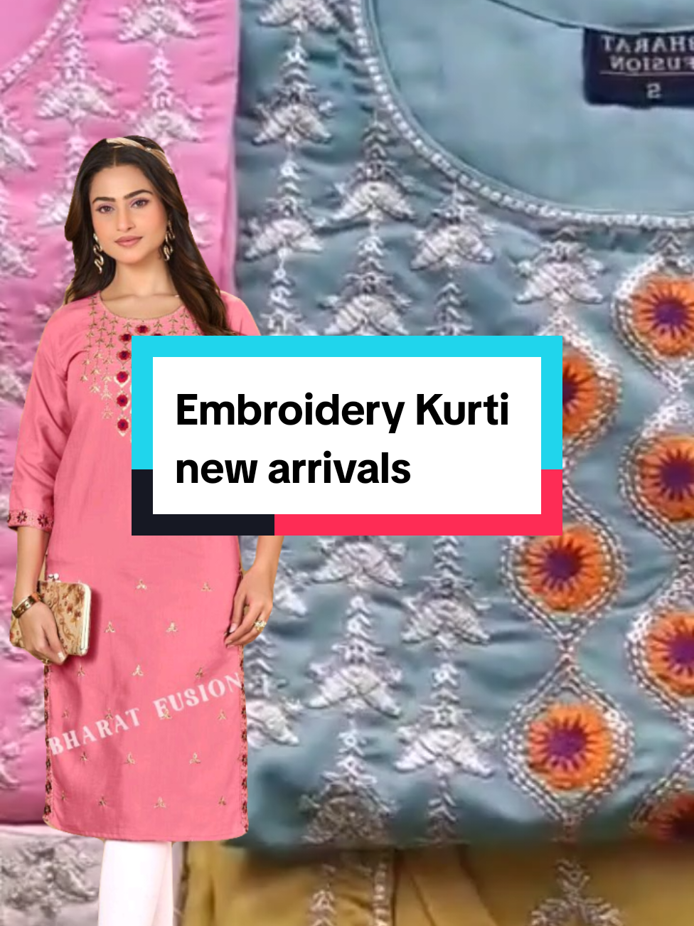 Premium embroidery plus size kurti with pocket added nice colours limited edition only.#premiumkurti#embroiderykurti#standardcutting#deepavalispecial 