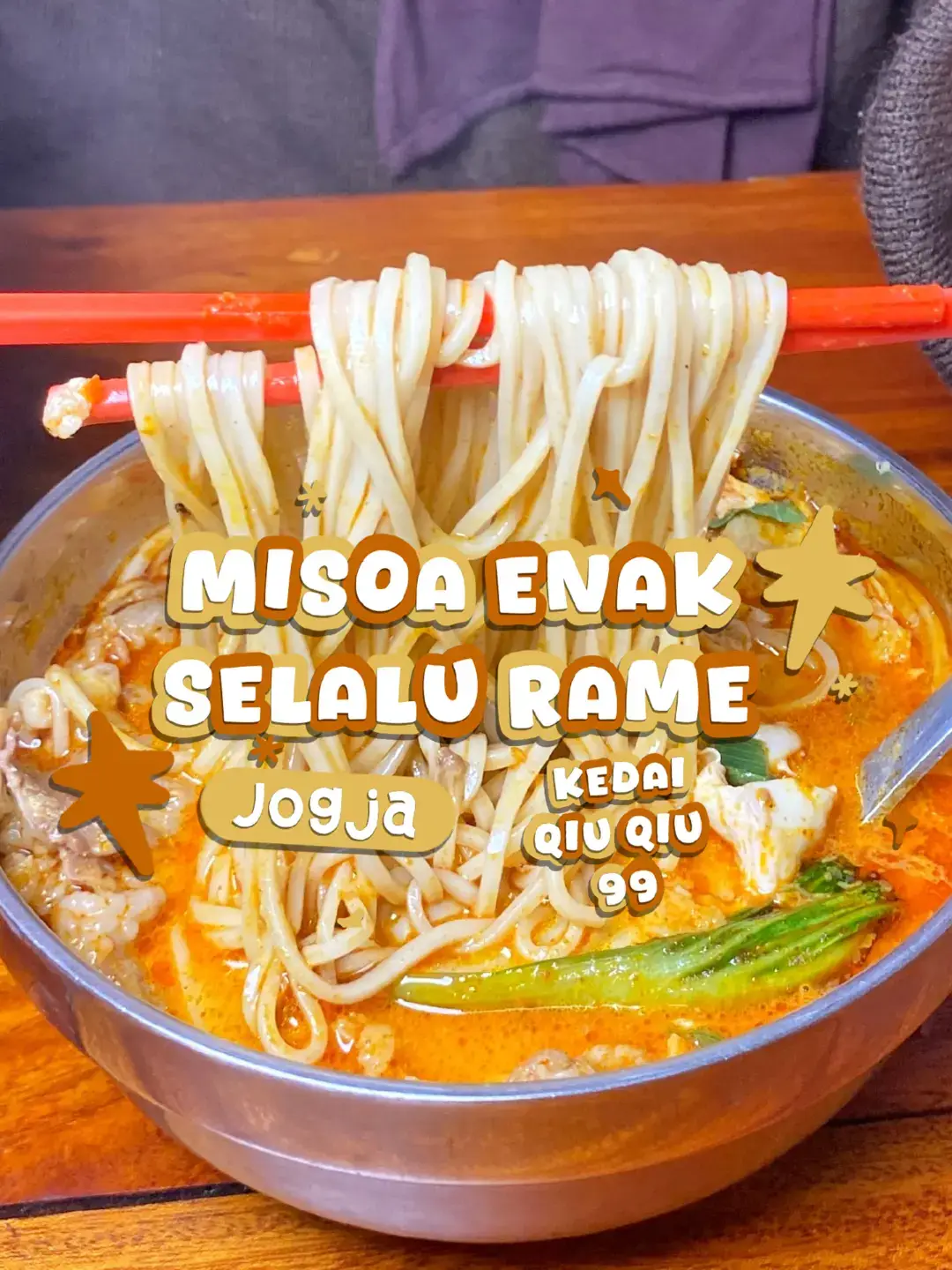 Aku nemu kuliner malam santai tapi ngenyangin! Di @kedaiqiuqiu99 jagonya bikin misoa dengan rasa yang pas dan enak. Cocok buat kamu yang lagi cari makan malem di tengah kota Jogja✨ #misoajogja #kulinerjogja #placetogojogja #jogjafoodies #kulinermalamjogja 