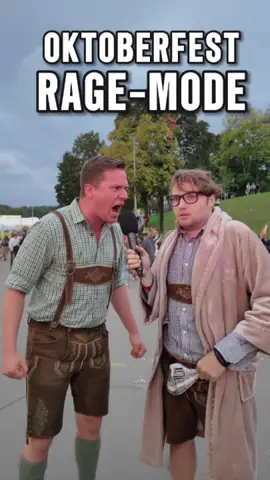 Typ rastet aus wegen moralischen Frage zum Oktoberfest