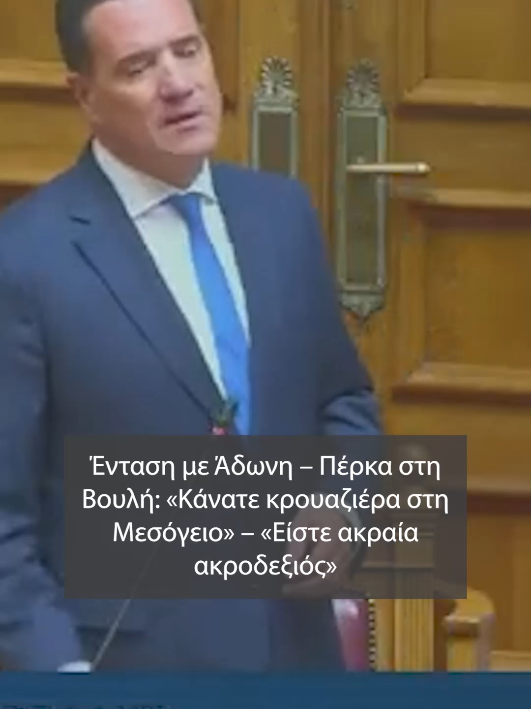 Πολιτική «θύελλα» ξέσπασε στη Βουλή με αφορμή την συμμετοχή της Πέτης Πέρκα, στον στόλο «Global Sumud Flotilla» με προορισμό την Γάζα. #αδωνις #βουλη #γαζα #flotilla #globalsumudflotilla #γεωργιαδης