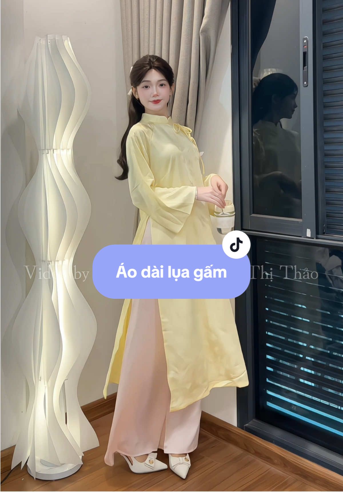 Áo dài lụa gấm thướt tha nàng thơ nhẹ nhàng✨#viral #outfit #aodaitet #aodai #xuhuong 