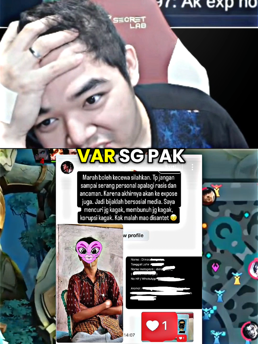 Tanggapan Mas Valdi soal SG pak AP🥲 Udah Keterlaluan banget itumah #rrqap #planofpublisher #mlbbcreatorbase #MLBB9TH #MLBB 