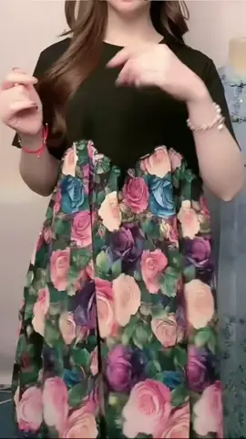 FADFAD Gaun Lengan Pendek Motif bunga-bunga gaya casual#rekomendasi #racuntiktok #outfit #OOTD #premium #premiumquality #gaunlenganpendek #gaun #gaunkekinian#dress#dresskekinian #mididress #midi #promoguncang1010 