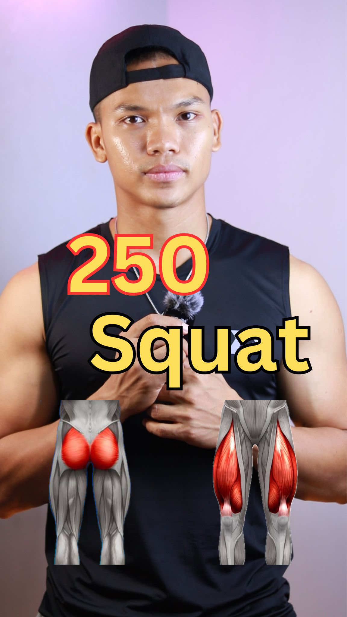 #တင်ပါးတွေပေါင်တွေတောင့်တောင့်တင်းတင်းနဲ့သန်မာဖို့ #250squat  Sportswear by @Amazing Sportswear 