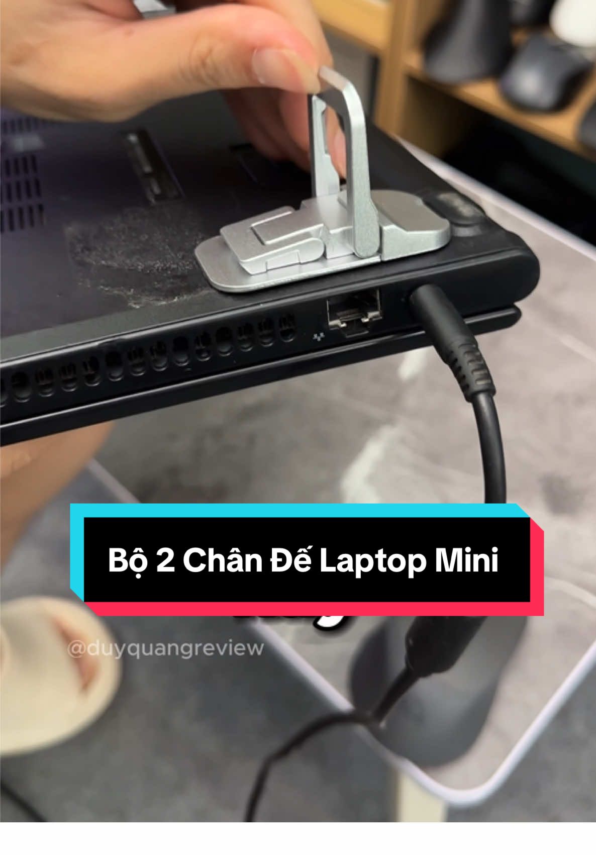 Bộ 2 Chân Đế Laptop Mini #duyquangreview 